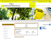 Tablet Screenshot of hartnackschule-berlin.de